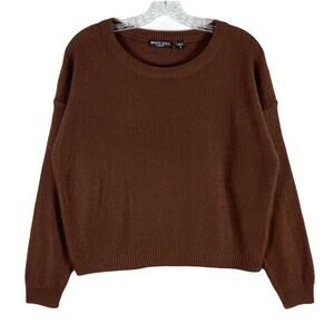 nwot BRAVE SOUL London Sweater women S Brown Long-Sl Acrylic Bangladesh